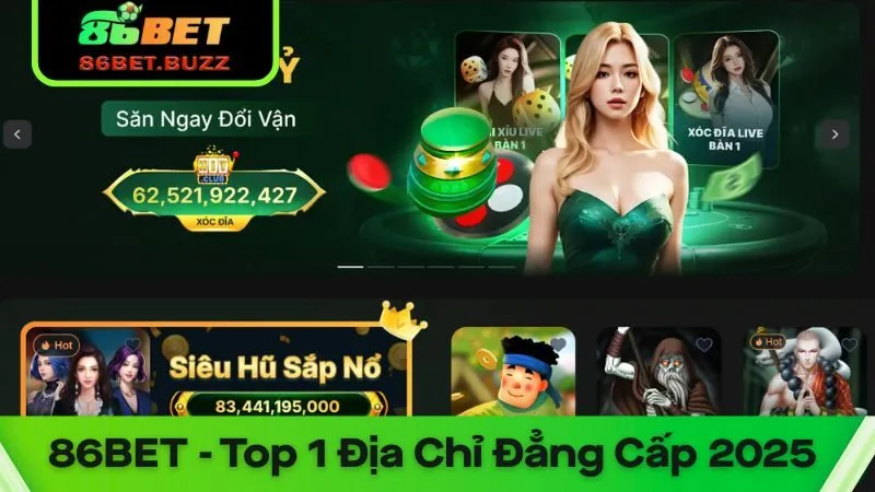 86bet – Top 1 Địa Chỉ Đẳng Cấp 2025 - Tham Gia Nhận Thưởng Tặng 150% 12 86bet chính là cái tên không thể bỏ qua