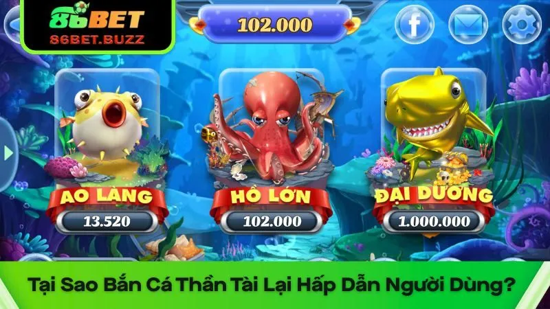 Bắn Cá Thần Tài: Kịch Tính - Thử Vận May và Kiếm Lộc Lớn 2 Bắn cá thần tài - game chơi là ghiền
