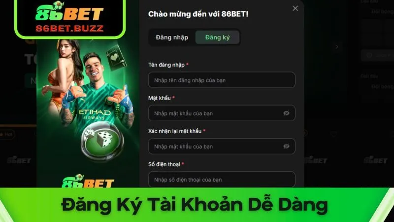 86bet – Top 1 Địa Chỉ Đẳng Cấp 2025 - Tham Gia Nhận Thưởng Tặng 150% 8 Đăng ký tài khoản với các bước đơn giản
