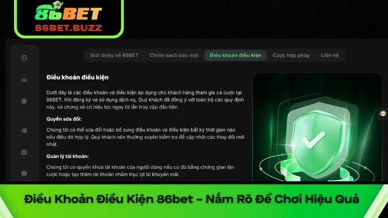Điều Khoản Điều Kiện 86bet – Nắm Rõ Để Chơi Hiệu Quả 4 Nắm vững điều khoản điều kiện 86bet là nền tảng cần thiết