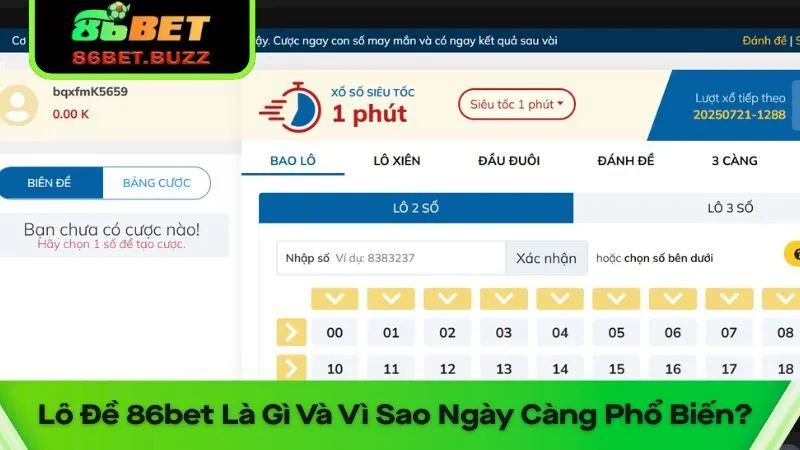 Trải Nghiệm Lô Đề 86bet Trực Tuyến Hấp Dẫn 1 Lý giải sức hút của lô đề 86bet