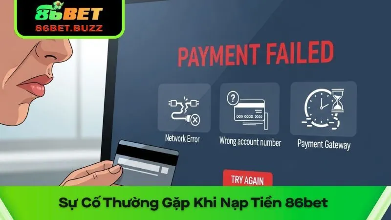 Hướng Dẫn Nạp Tiền 86bet - 3 Lưu Ý Quan Trọng Cần Nắm 3 Sự cố thường gặp khi nạp tiền 86bet