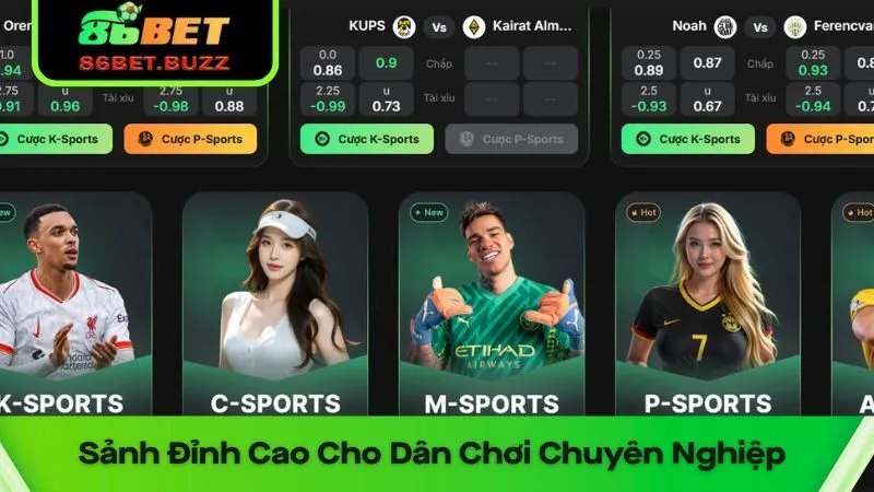 Thể Thao 86bet – Sảnh Đỉnh Cao Cho Dân Chơi Chuyên Nghiệp 4 Thể thao 86bet mang đến một sân chơi cá cược đa dạng và hấp dẫn