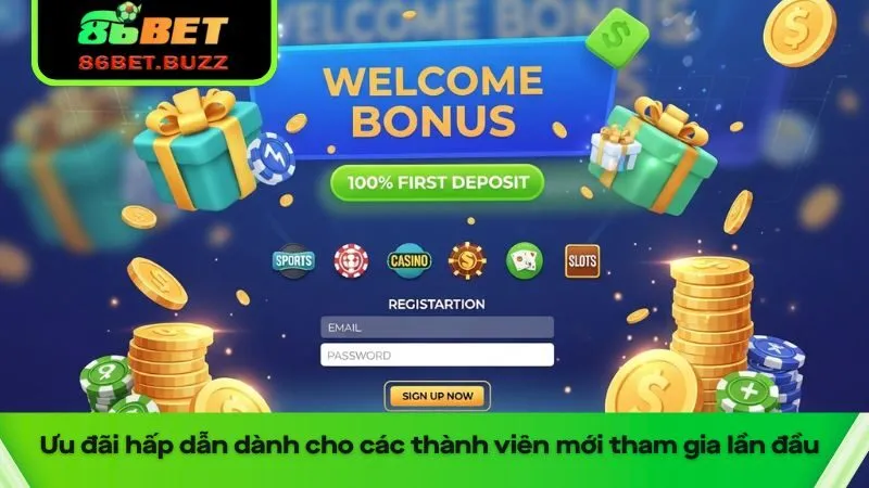 Đăng Ký 86bet An Toàn Và Nhanh Chóng Cho Người Mới 2 Ưu đãi hấp dẫn dành cho các thành viên mới đăng ký 86bet